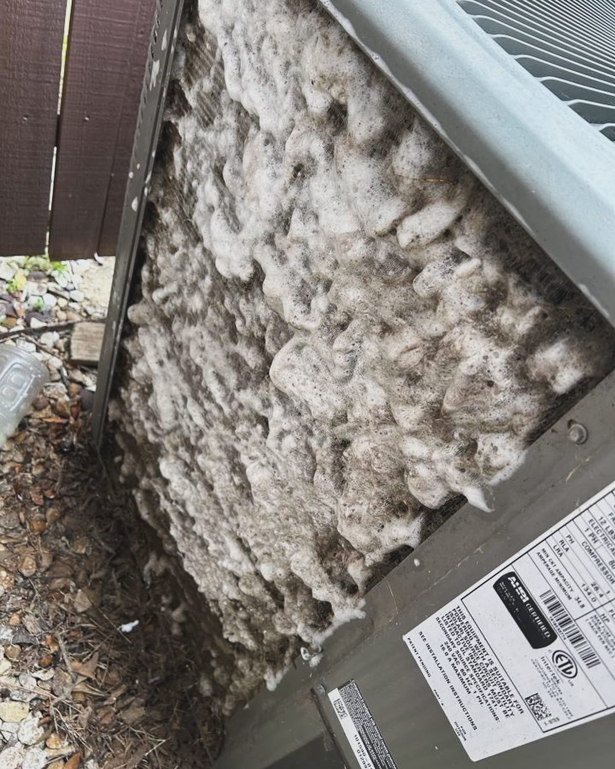 During Cleaning Filter